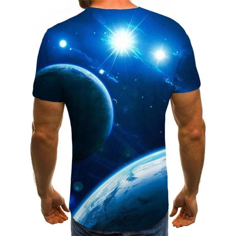 abstract t shirt  Casual personality  fun geometric colorful art art costume Cool men's