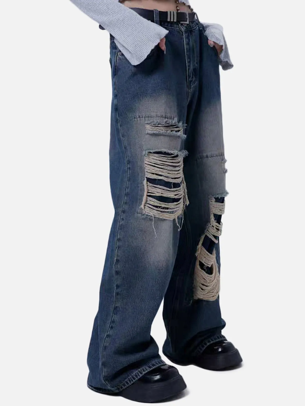 AlanBalen® - Distressed Design Jeans