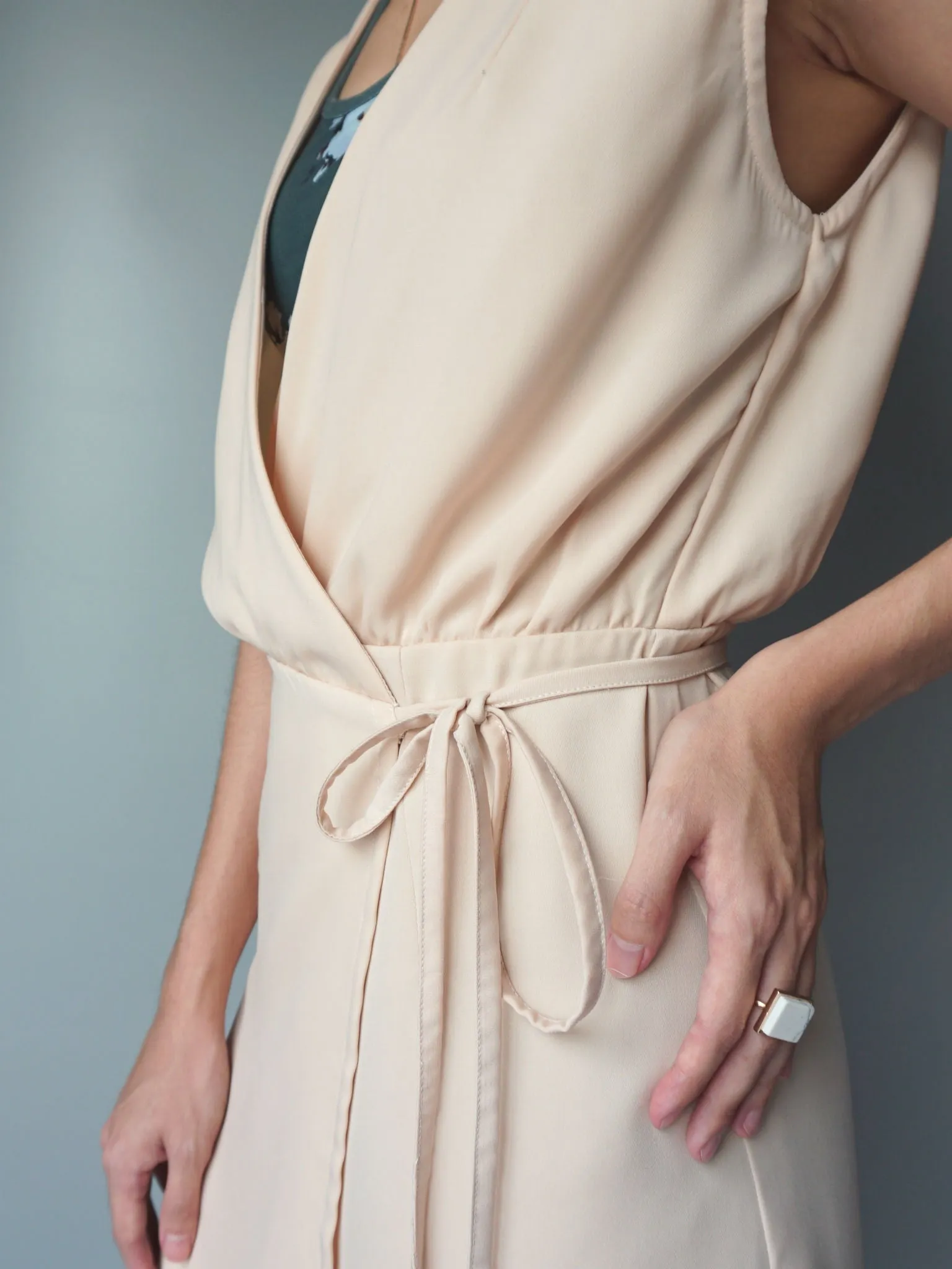 Almond Wrap Dress