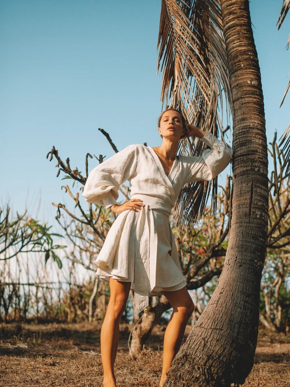 Andreea Linen Dress