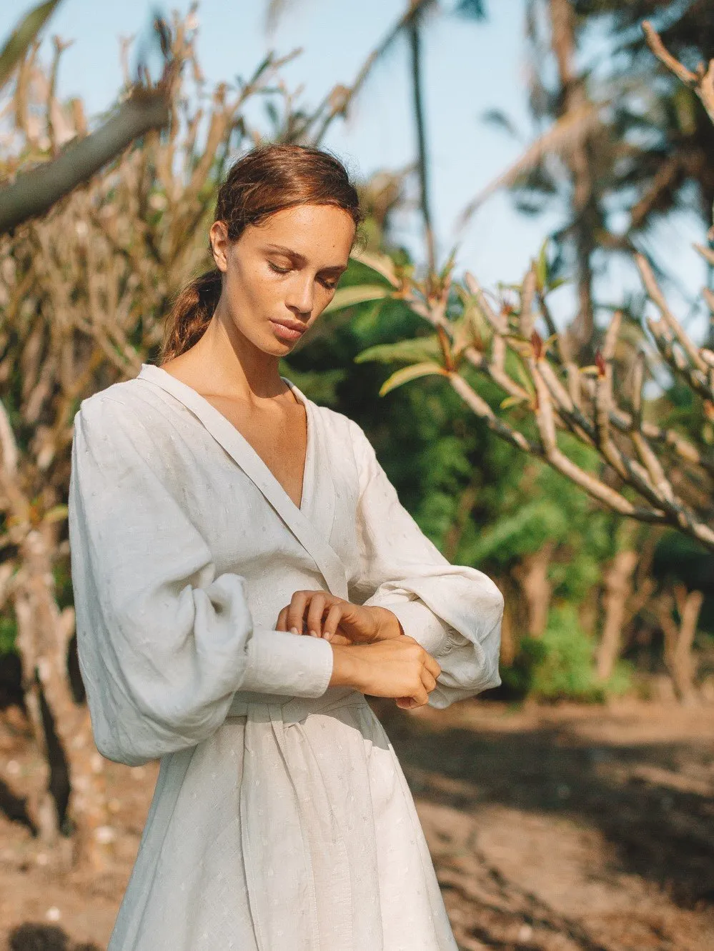Andreea Linen Dress