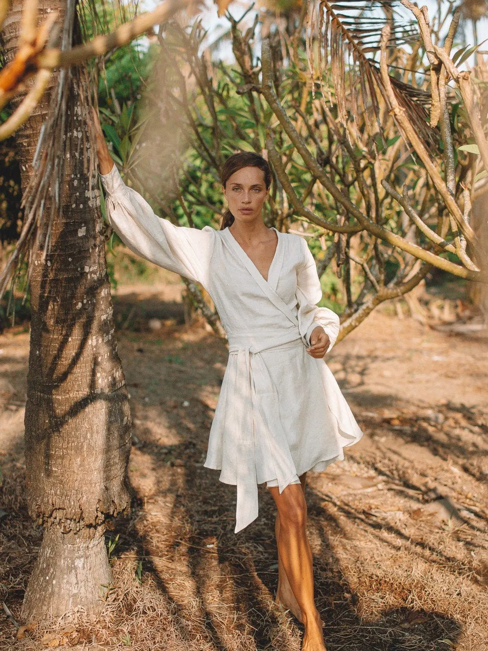 Andreea Linen Dress