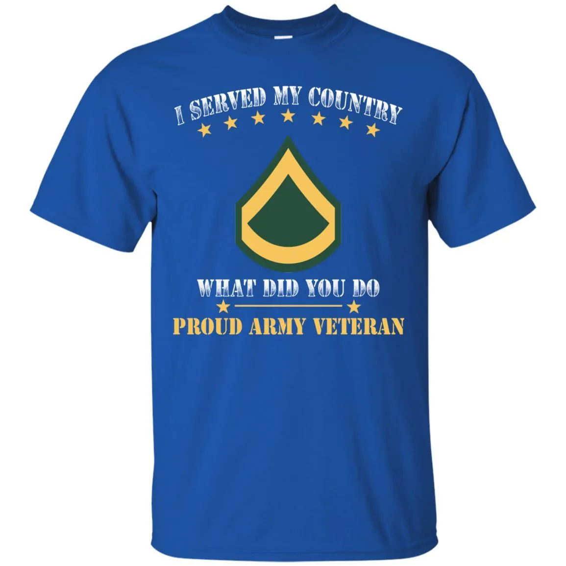 Army E-3 PFC E3 Private First Class Ranks Men Front T Shirt - Proud US Army Veteran