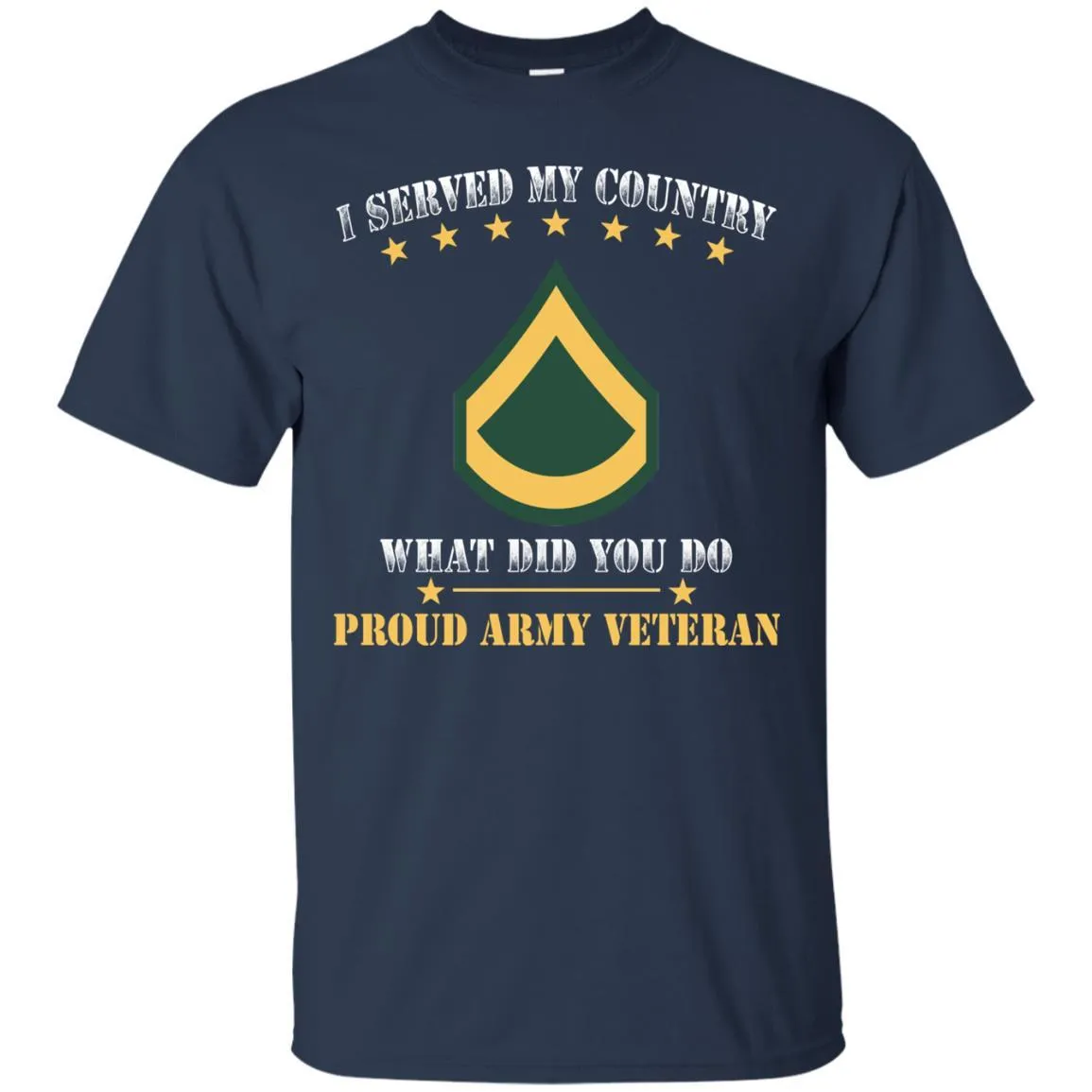 Army E-3 PFC E3 Private First Class Ranks Men Front T Shirt - Proud US Army Veteran
