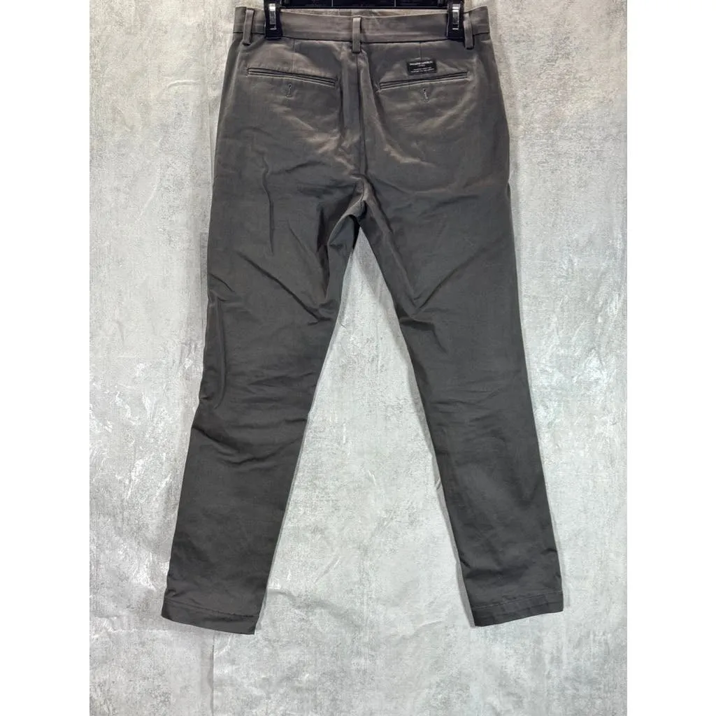 BANANA REPUBLIC Men's Charcoal Rapid Movement Fulton Skinny Chino Pants SZ 30X30