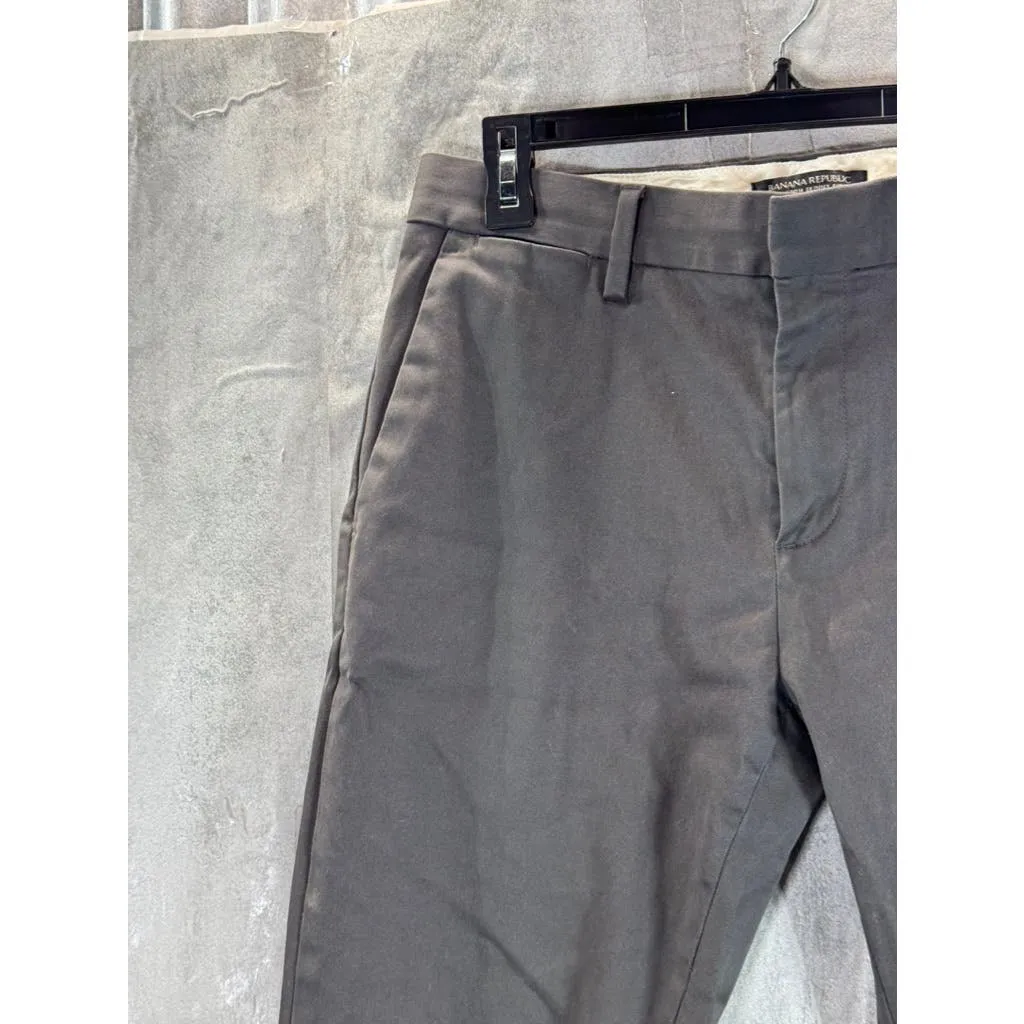 BANANA REPUBLIC Men's Charcoal Rapid Movement Fulton Skinny Chino Pants SZ 30X30