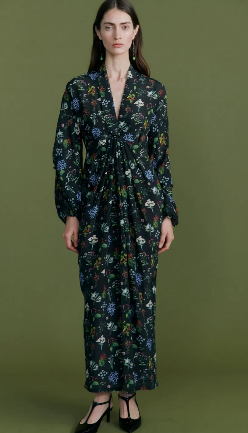 Botanical Wrap Dress