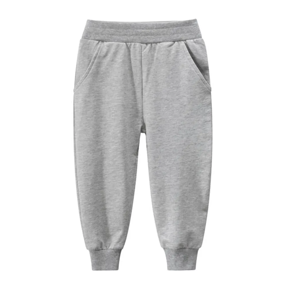 Boys Pocket Casual Solid Pants