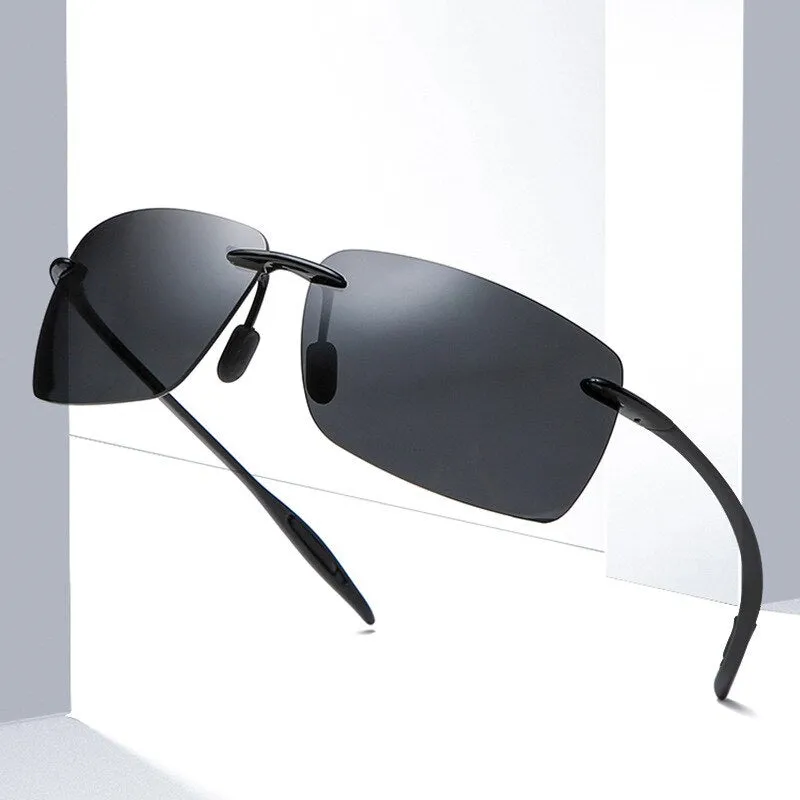 Brightzone Men's Sunglasses Rimless Ultra-light TR90