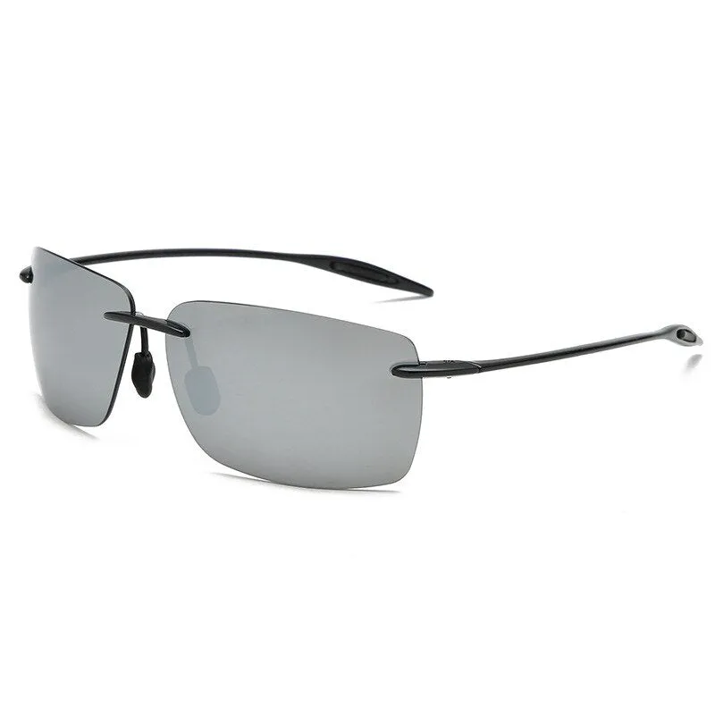 Brightzone Men's Sunglasses Rimless Ultra-light TR90