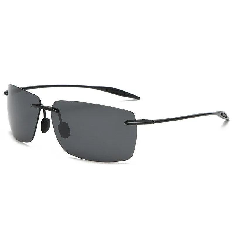 Brightzone Men's Sunglasses Rimless Ultra-light TR90