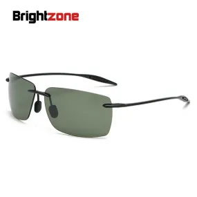 Brightzone Men's Sunglasses Rimless Ultra-light TR90
