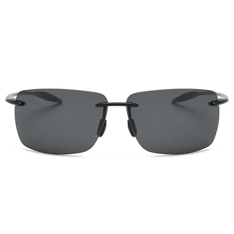 Brightzone Men's Sunglasses Rimless Ultra-light TR90