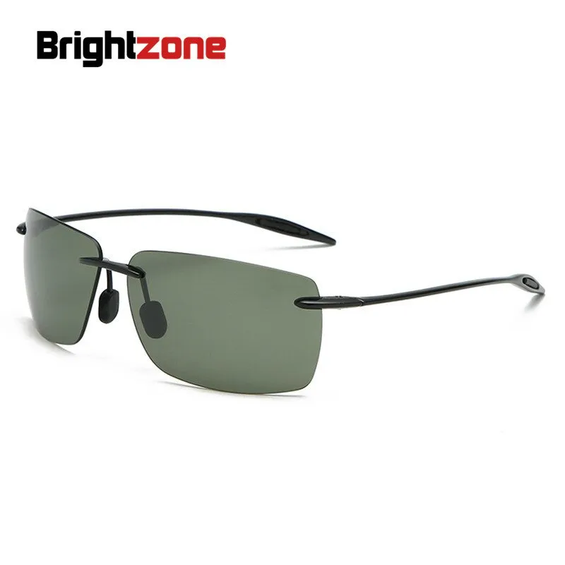 Brightzone Men's Sunglasses Rimless Ultra-light TR90