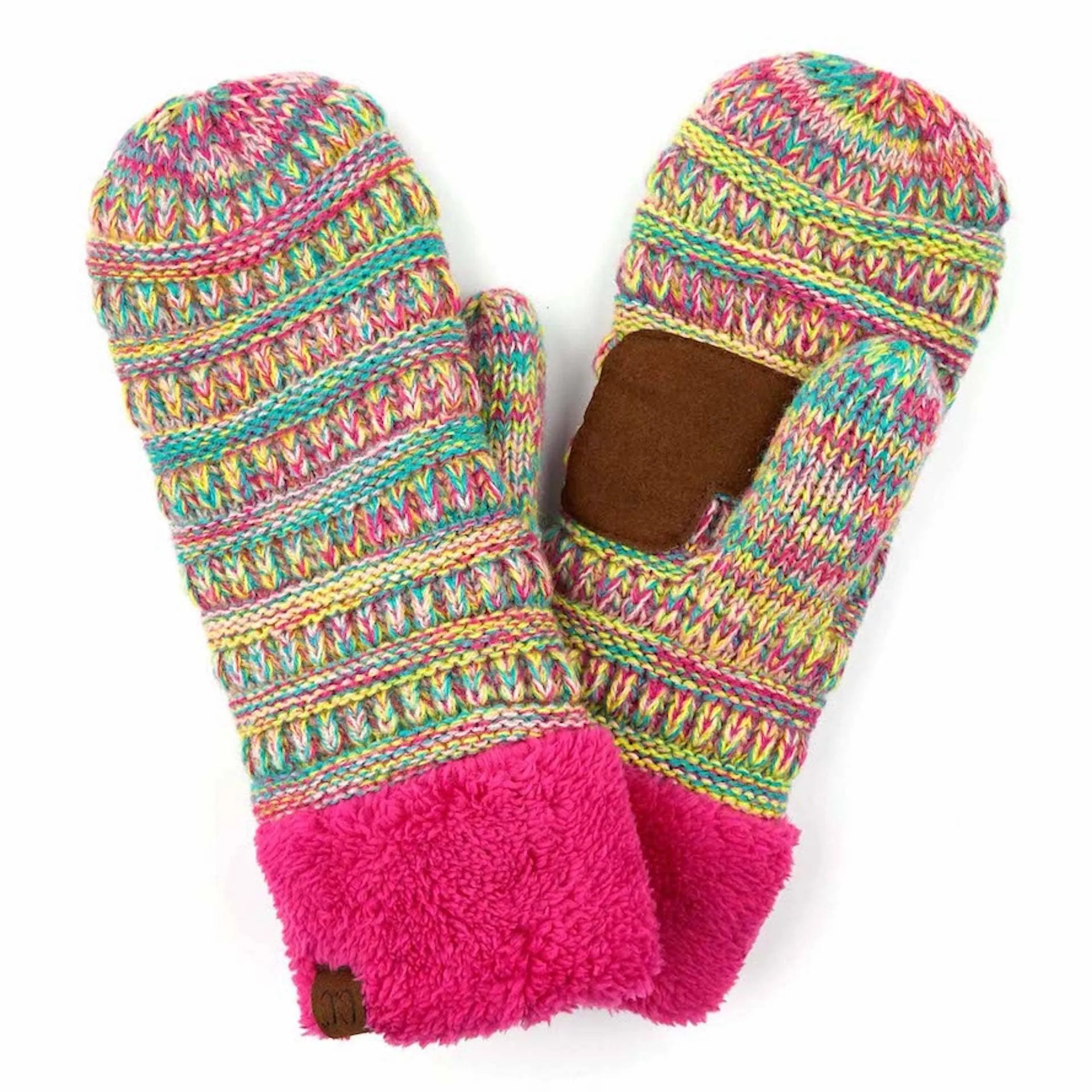 CC Crafted Multi Color Mittens