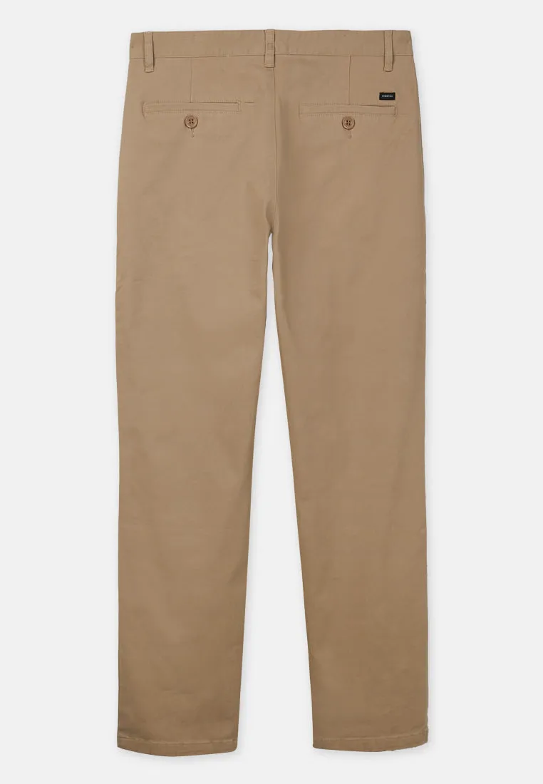 Cheetah Men Semi Fit Cotton Spandex Back with Logo Badges Chino Pants - 110716