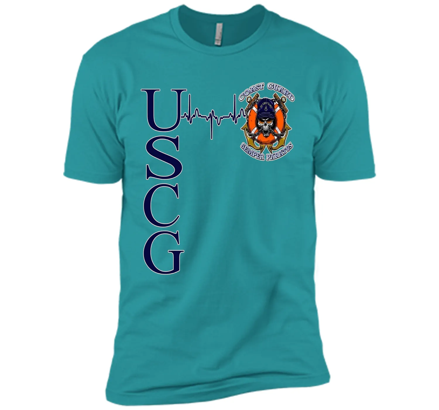 Coast Guard Heartbeat T-Shirt cool shirt