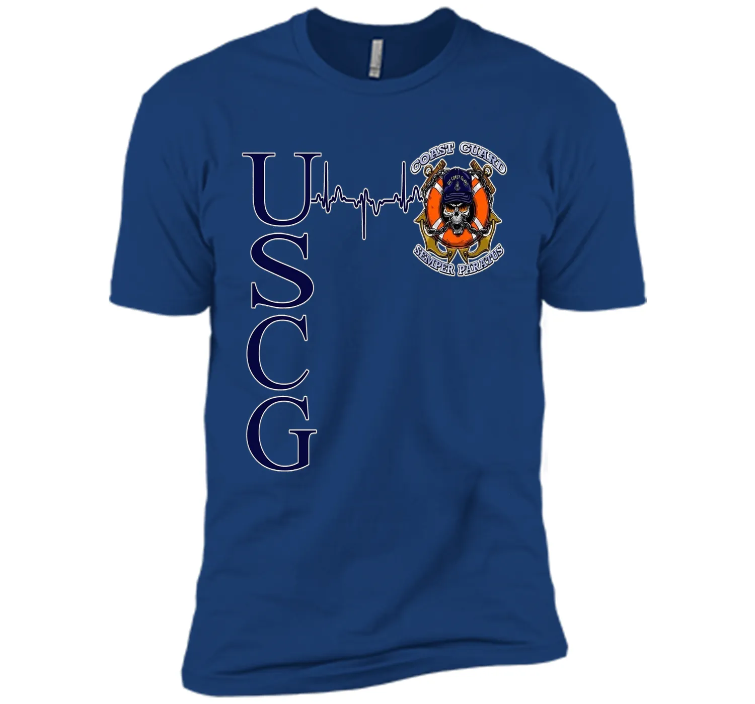 Coast Guard Heartbeat T-Shirt cool shirt