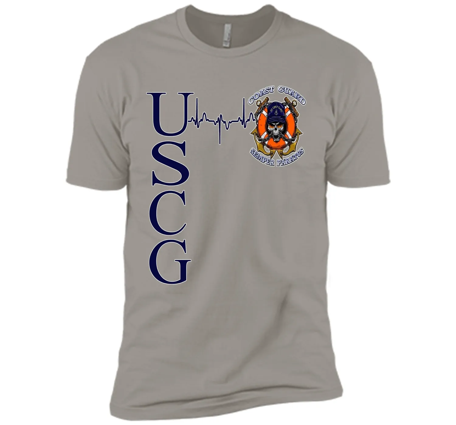 Coast Guard Heartbeat T-Shirt cool shirt