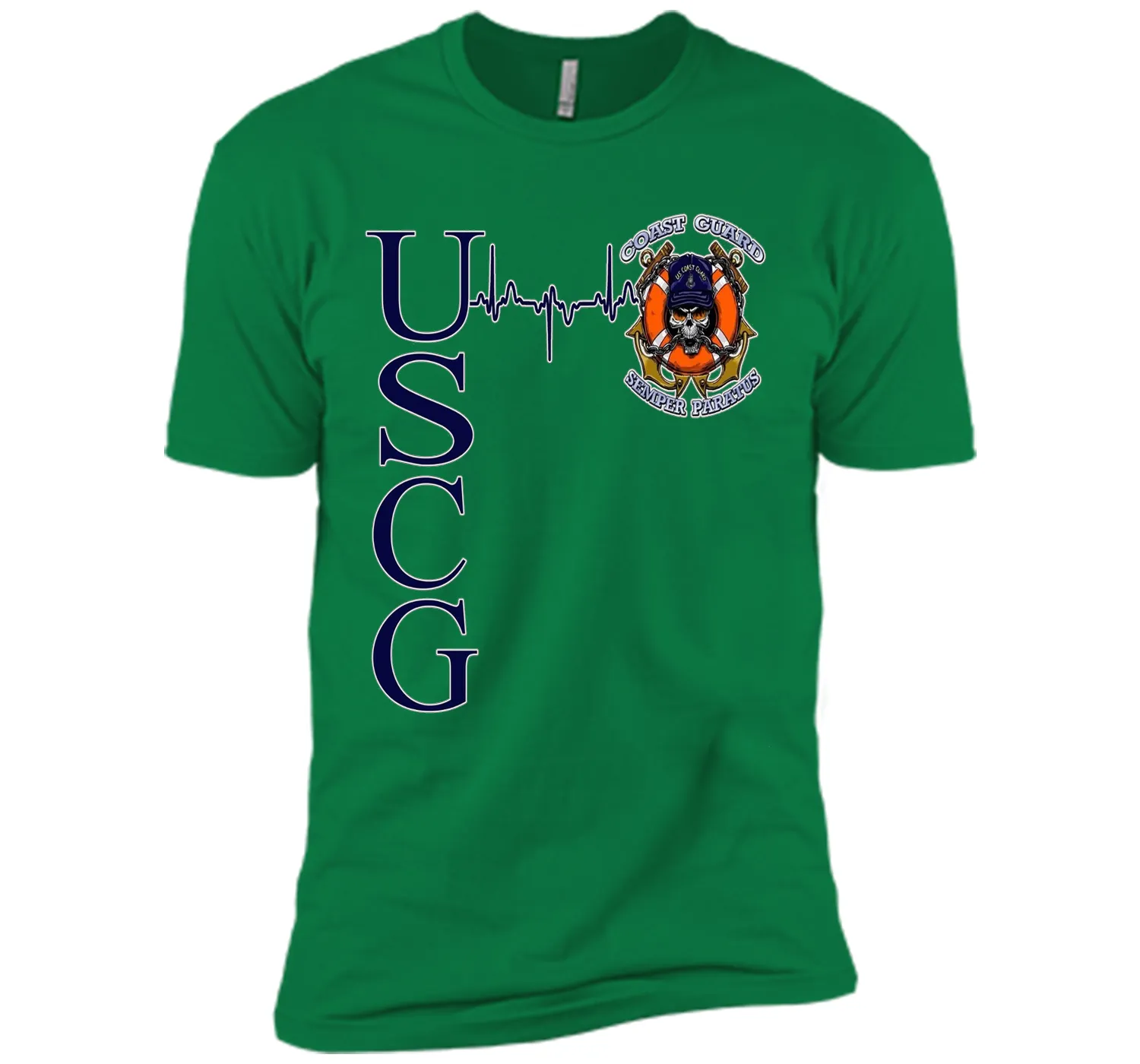 Coast Guard Heartbeat T-Shirt cool shirt