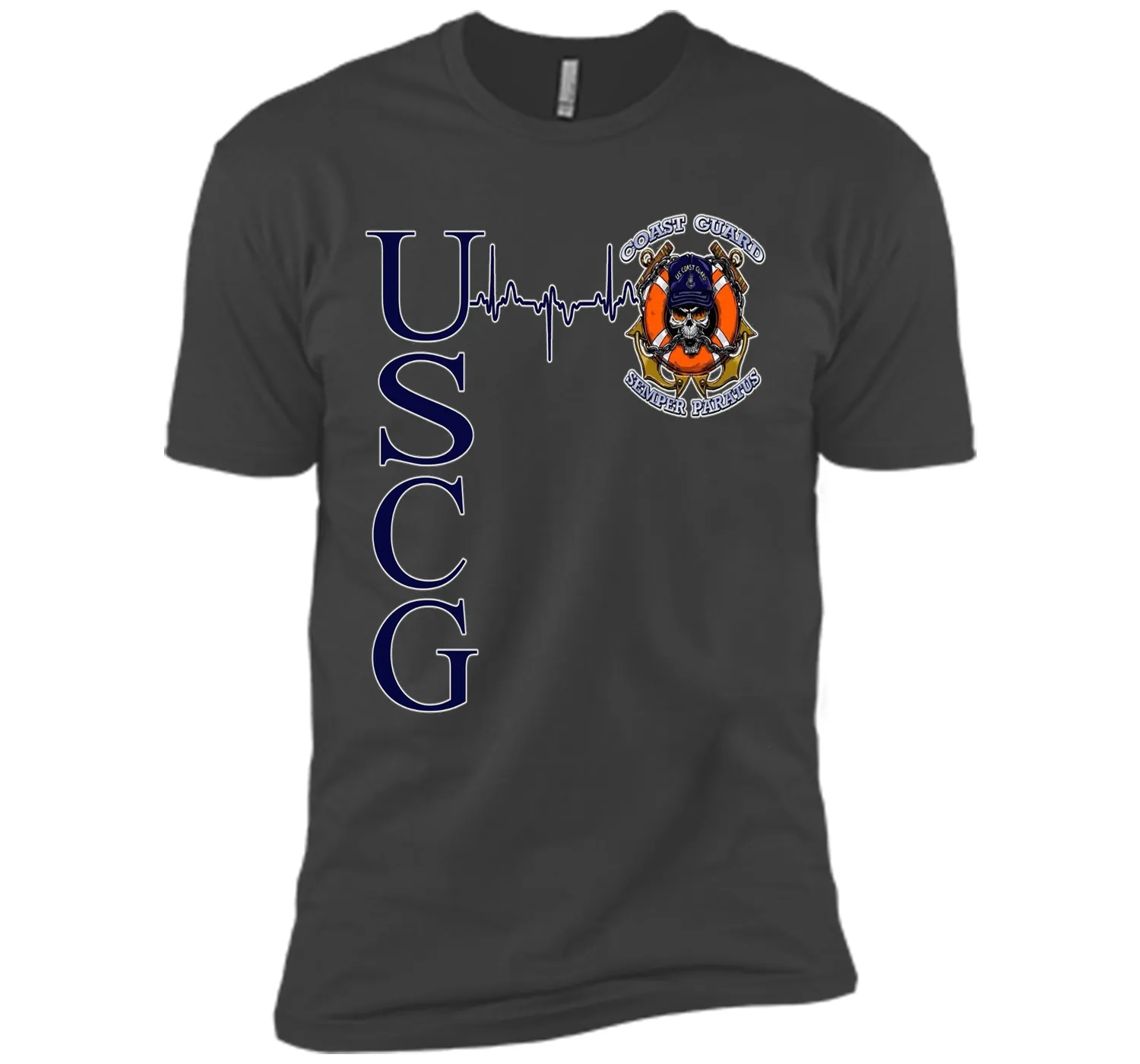 Coast Guard Heartbeat T-Shirt cool shirt