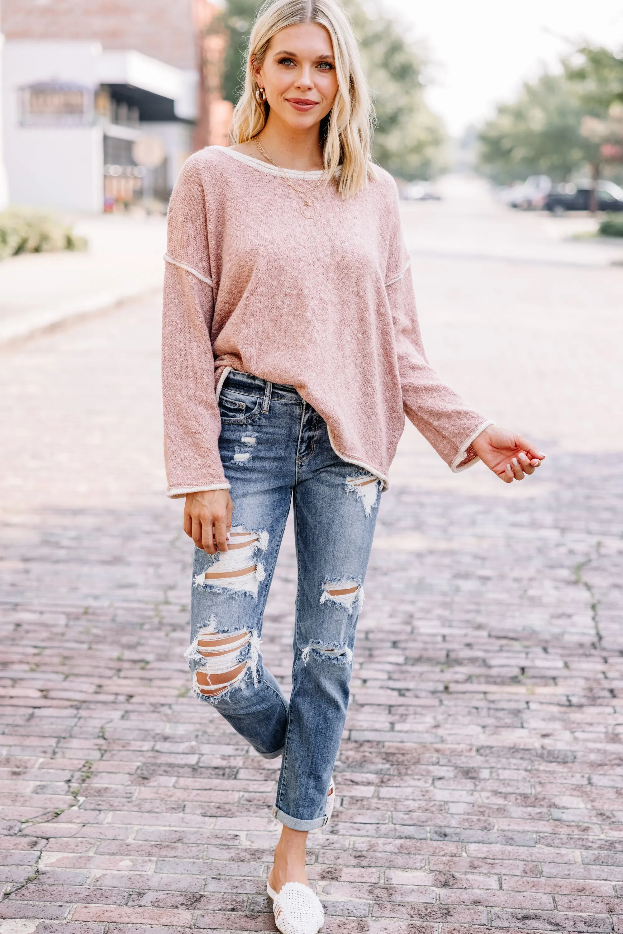 Couldn't Be Any Better Marsala Orange Sweater