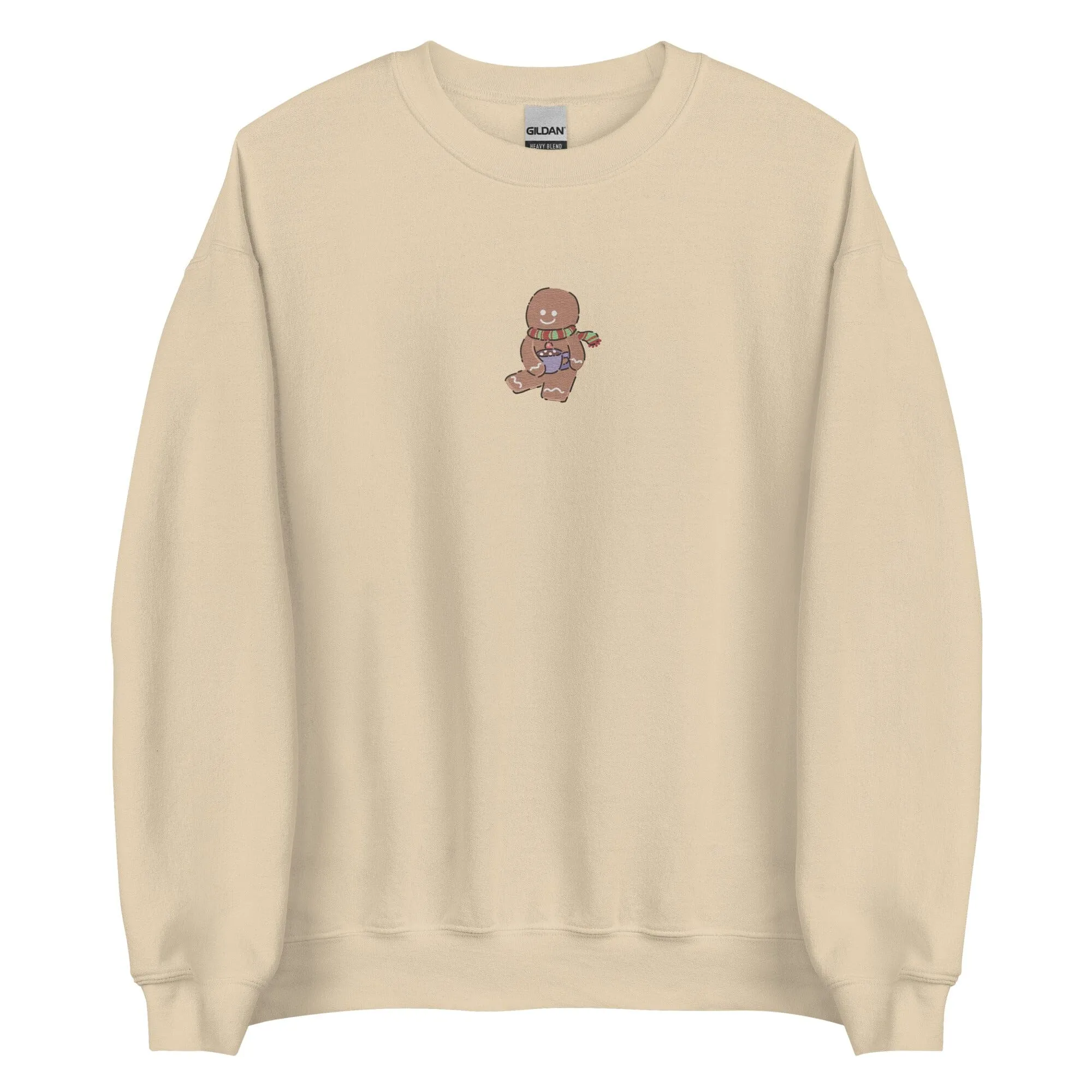Cozy Christmas Gingerbread | Embroidered Unisex Sweatshirt | Cozy Christmas