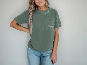 Custom Mama Collar Pocket T-Shirt