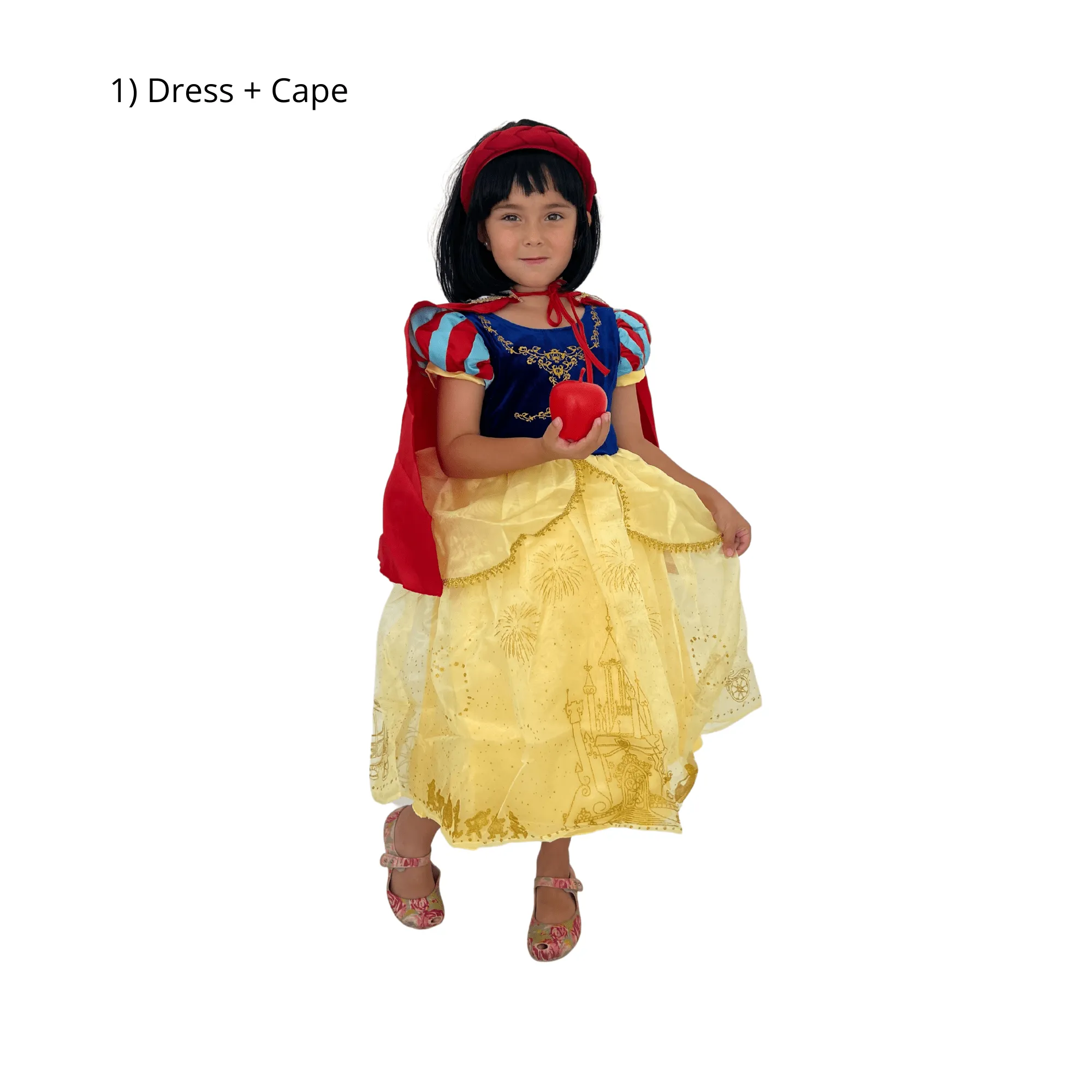 Disney-Inspired Snow White Deluxe Dress for Girls and Toddlers Costume