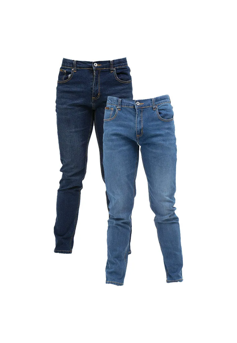 Forest Elastic Waist Stretchable Slim Fit Jeans Men Denim Jeans | Seluar Jeans Lelaki Slim Fit - 610203