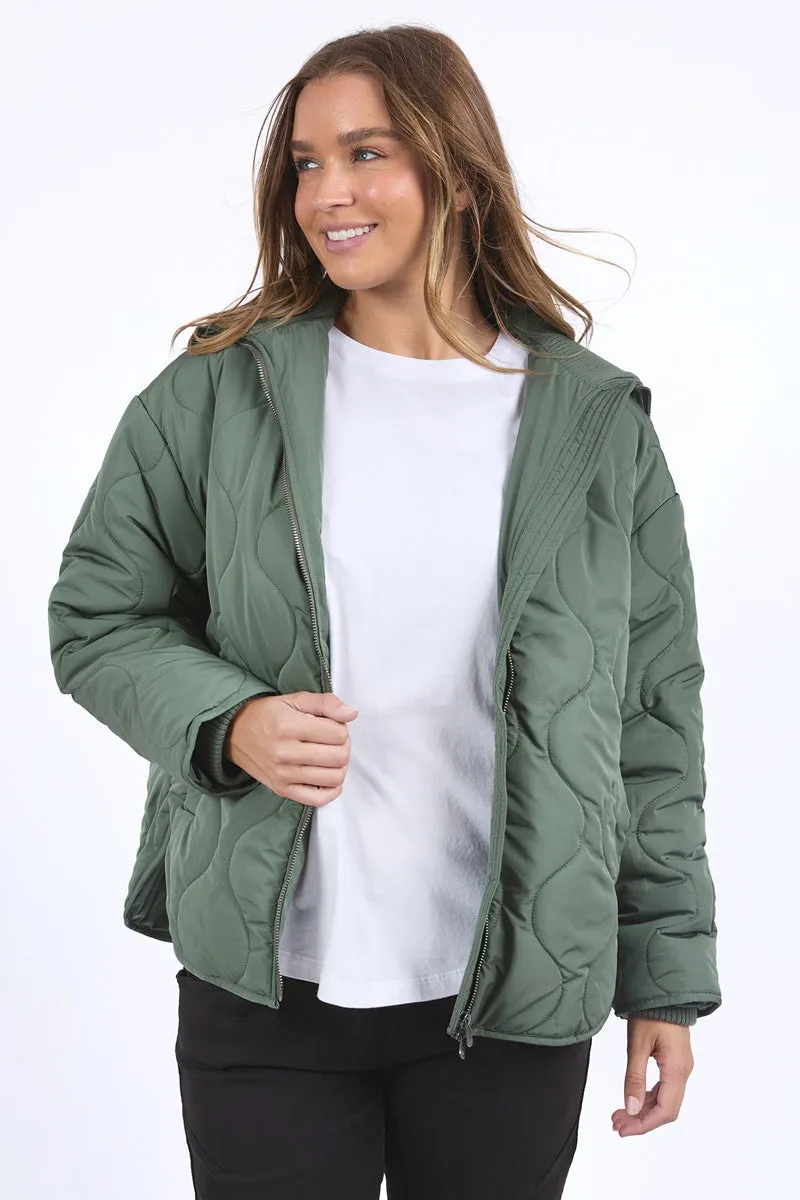 Foxwood - Mellow Quilted Jacket - Khaki