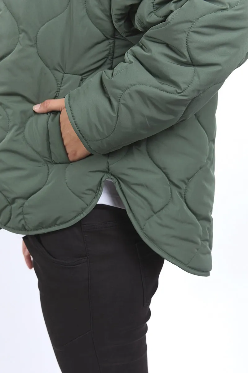 Foxwood - Mellow Quilted Jacket - Khaki