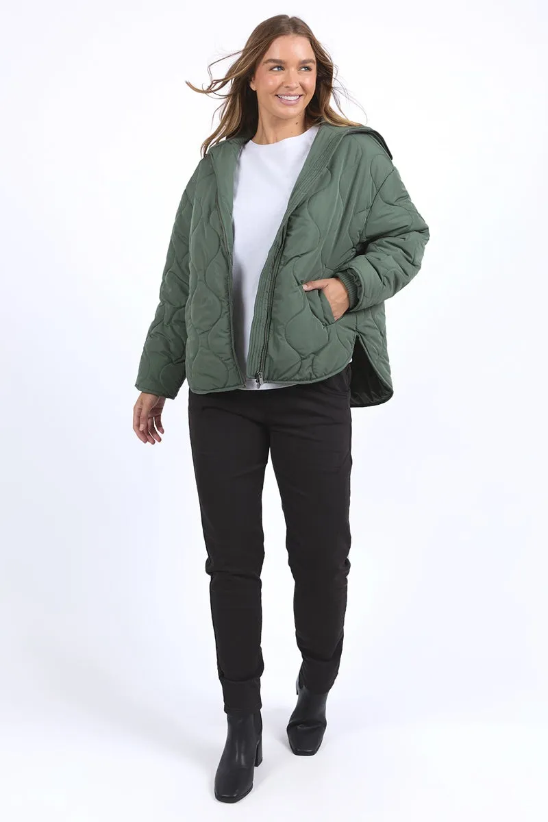 Foxwood - Mellow Quilted Jacket - Khaki