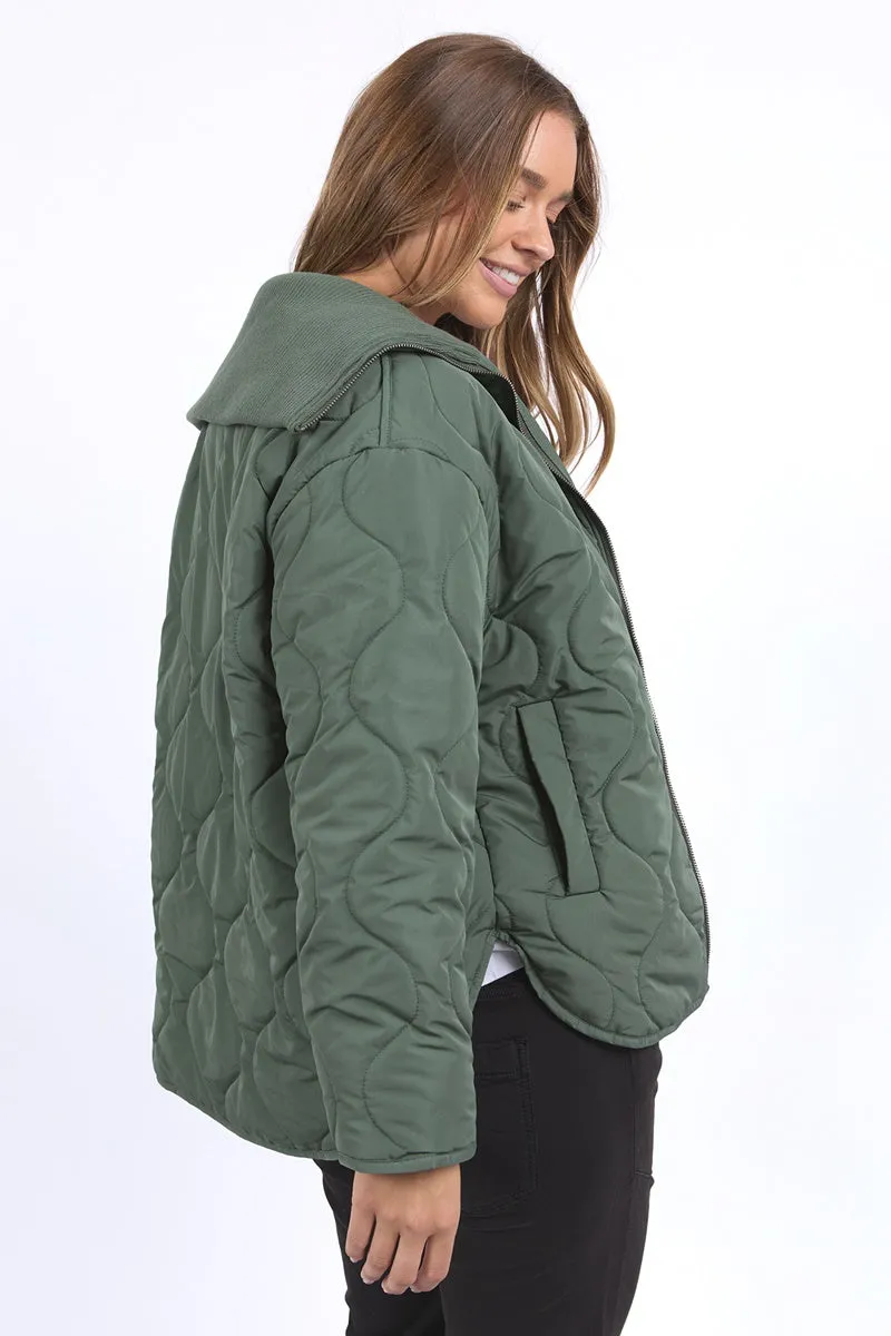 Foxwood - Mellow Quilted Jacket - Khaki