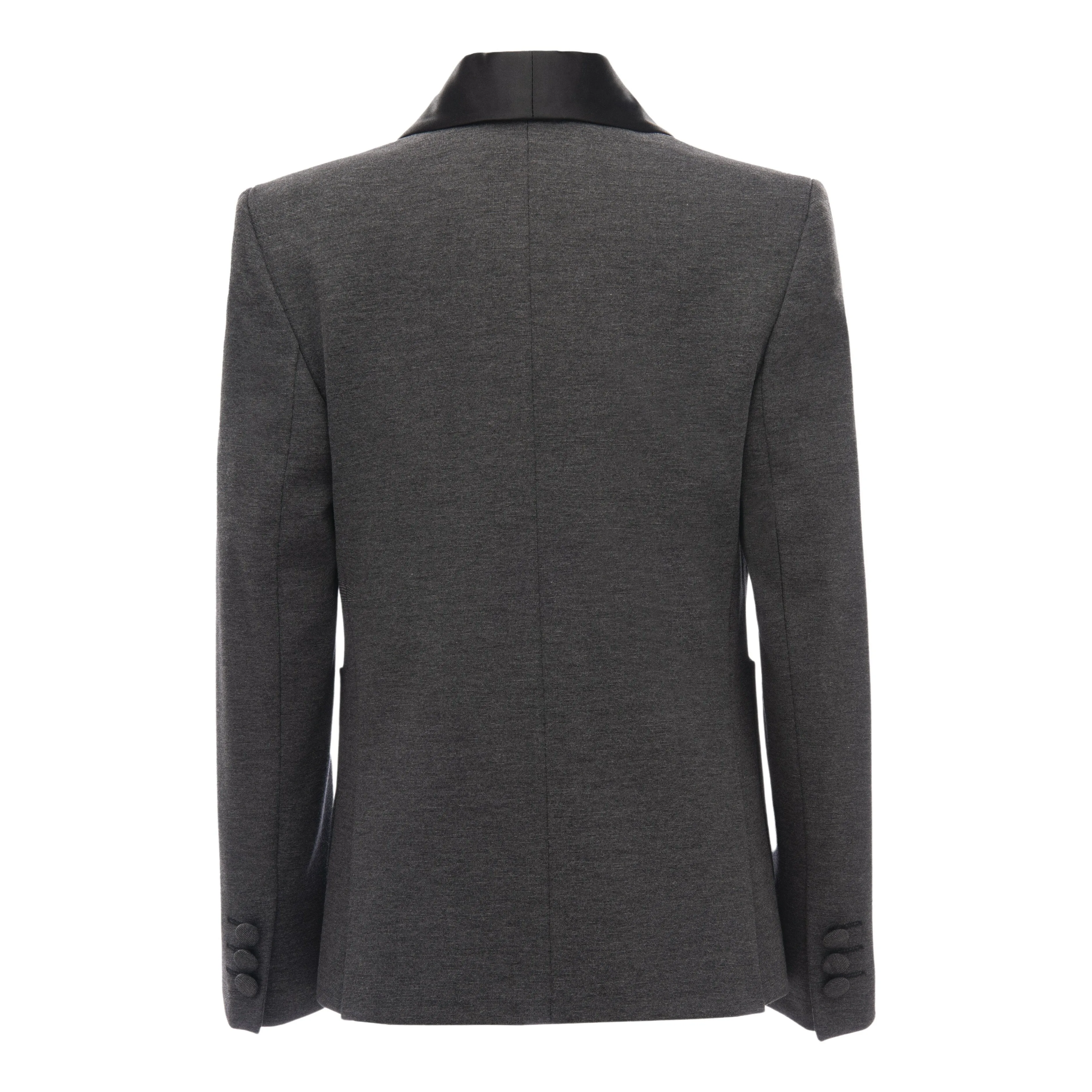 Gray Shawl Lapel Blazer