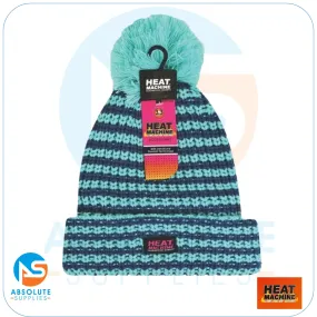Hat Ladies with Sherpa Lining Twist Pompom