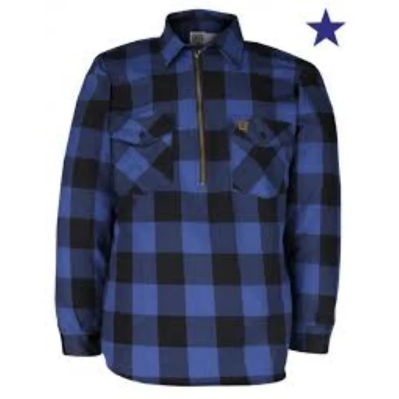 Hickory Shirt Co Buffalo Plaid Flannel 1/4 shirt - available in Red, Green, Blue