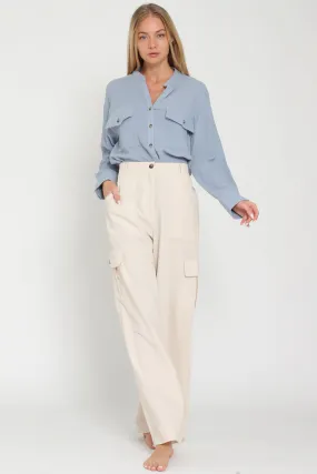 High Waisted Cargo Pants