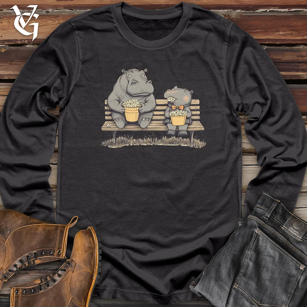 Hippo Popcorn Party Long Sleeve