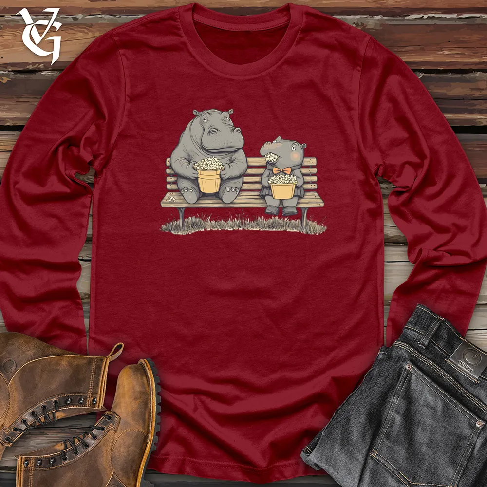 Hippo Popcorn Party Long Sleeve