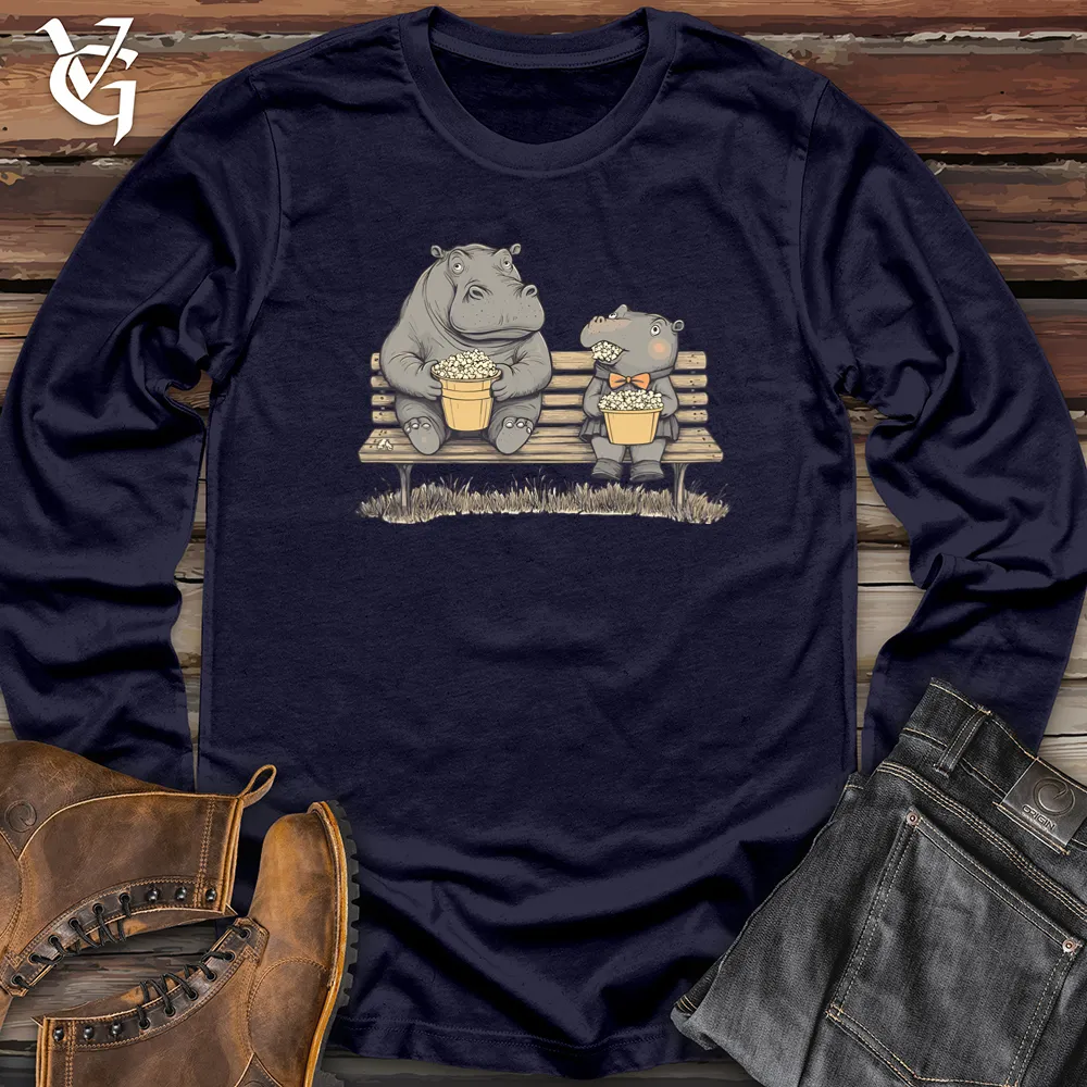 Hippo Popcorn Party Long Sleeve