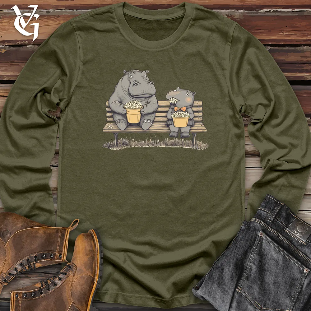 Hippo Popcorn Party Long Sleeve