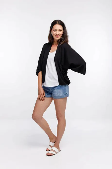 Home-Lee Knit Cape - Black