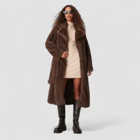 Isa | Long Faux Fur Coat