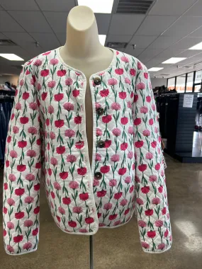 Jacket Puffer & Quilted By J. Crew In Floral Print, Size:Xl
