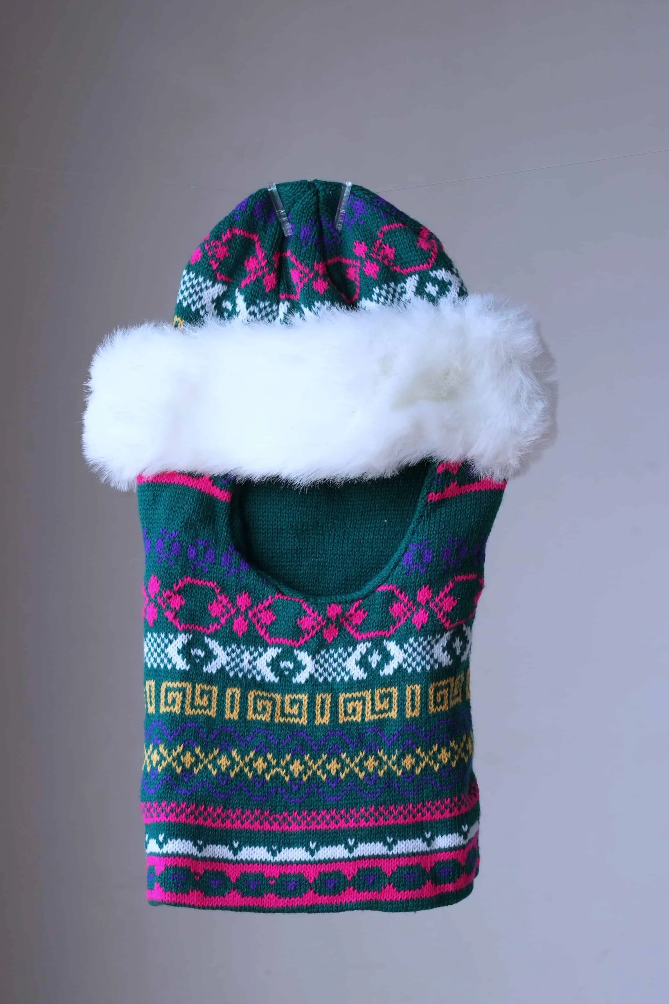 KNITTED Patterned Balaclava