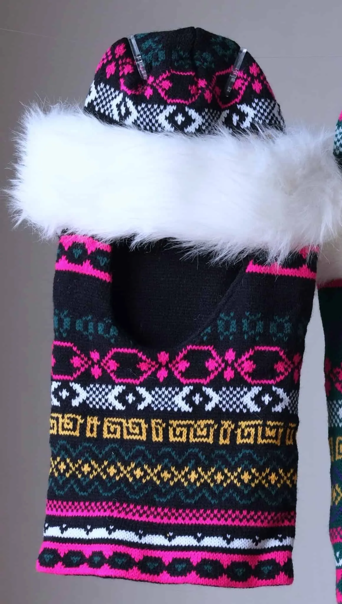 KNITTED Patterned Balaclava