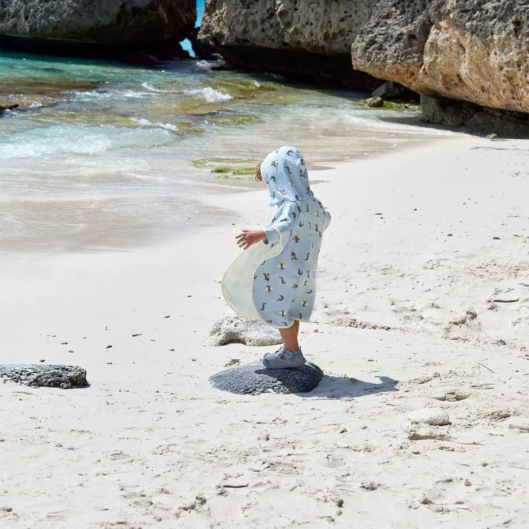 Lassig Beach Poncho - Sky Blue - Crocodile