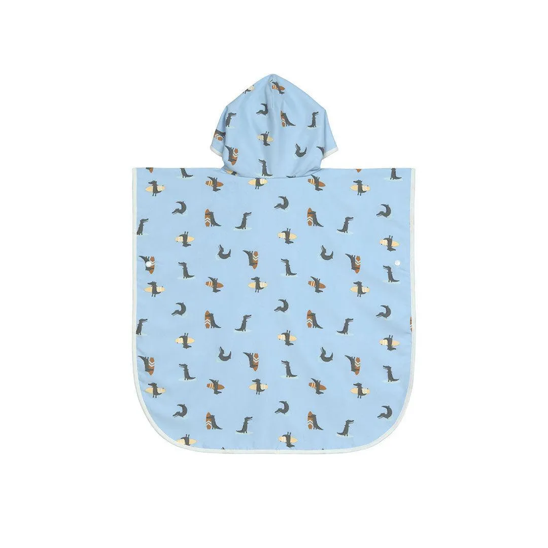 Lassig Beach Poncho - Sky Blue - Crocodile