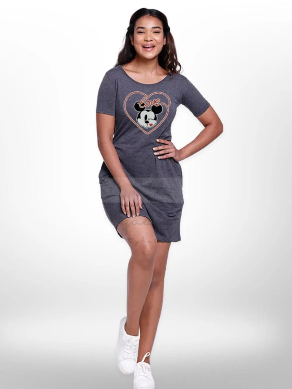 Loving Mickey Printed Ladies T-shirt